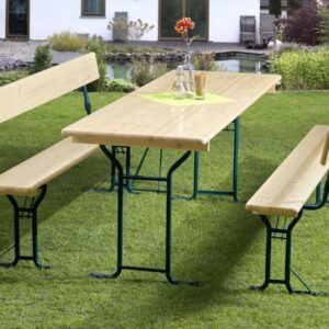 Festzeltgarnitur mit Lehne 3-tlg.