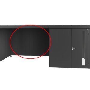 Rückwand für Seitendach zu Gerätehaus Neo