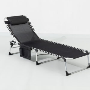 Dreibeinliege, schwarz