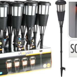 Solarfackel mit LED-Flamme