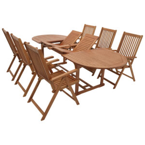 Garnitur 7-teilig, Eukalyptus geölt