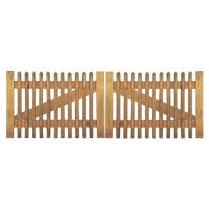 Senkrechtzaun Doppeltor Latten 55 mm