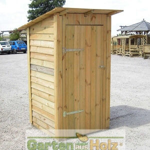 Toilettenhaus Flachdach mit schwarzer Dachpappe