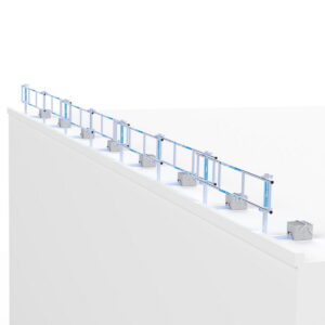 ASC Group SGS Slim - Dachrandsicherung für Flachdach Komplettset 21m