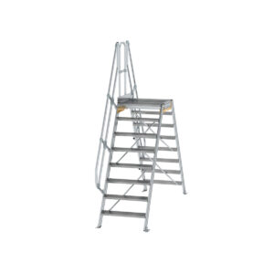 Günzburger Steigtechnik Überstieg 60° Stufenbreite 800 mm 8 Stufen