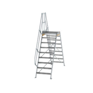 Günzburger Steigtechnik Überstieg 60° Stufenbreite 800 mm 9 Stufen