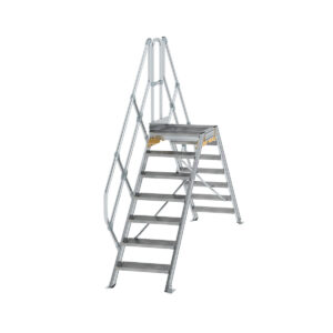 Günzburger Steigtechnik Überstieg 45° Stufenbreite 600 mm 7 Stufen