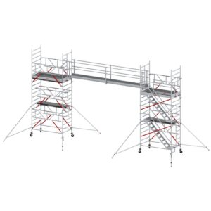 Das richtige Gewächshaus - problemlos und komfortabel 12 Altrex Aluminium Laufsteg für RS TOWER 5 6m/Schmal mit beidseitigen Geländern