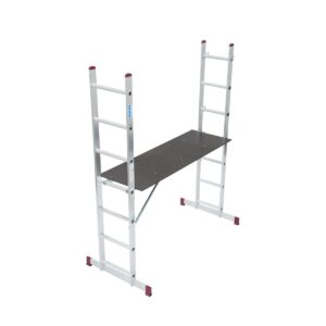 Krause CORDA Leitergerüst für Treppen geeignet 2x7 Sprossen