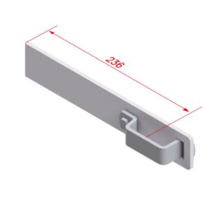 Hymer Wandhaken gerade, Alu