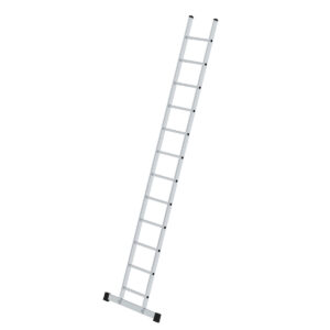 Günzburger Steigtechnik Sprossen-Anlegeleiter mit Standard-Traverse 12 Sprossen