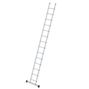 Günzburger Steigtechnik Sprossen-Anlegeleiter mit Standard-Traverse 14 Sprossen