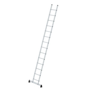 Günzburger Steigtechnik Sprossen-Anlegeleiter mit nivello®-Traverse 14-Sprossen