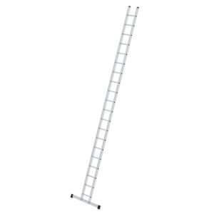 Günzburger Steigtechnik Sprossen-Anlegeleiter 350 mm breit mit Standard-Traverse 20 Sprossen