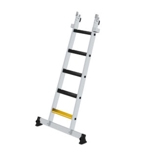 Günzburger Steigtechnik Stufen-Glasreinigerleiter Unterteil nivello-Traverse & clip-step R13 5 Stufen