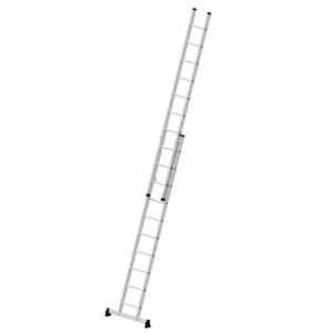 Günzburger Steigtechnik Sprossen-Schiebeleiter 2-teilig mit nivello®-Traverse 2x10 Sprossen