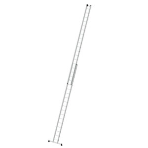 Günzburger Steigtechnik Sprossen-Schiebeleiter 2-teilig mit nivello®-Traverse 2x18 Sprossen
