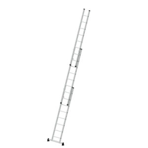Günzburger Steigtechnik Sprossen-Schiebeleiter 3-teilig mit nivello®-Traverse 3x8 Sprossen