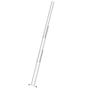 Günzburger Steigtechnik Sprossen-Schiebeleiter 3-teilig mit nivello®-Traverse 3x14 Sprossen