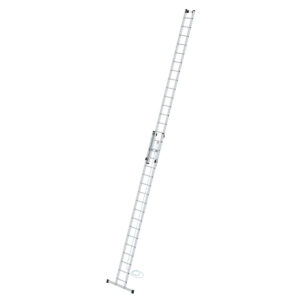 Günzburger Steigtechnik Sprossen-Seilzugleiter 2-teilig mit Standard-Traverse 2x17 Sprossen