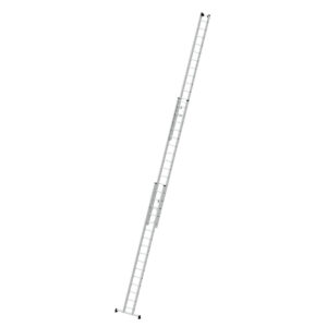 Günzburger Steigtechnik Sprossen-Seilzugleiter 3-teilig mit nivello®-Traverse 3x16 Sprossen