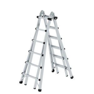 Günzburger Steigtechnik Teleskopleiter 4-teilig ohne Traverse 4x6 Sprossen