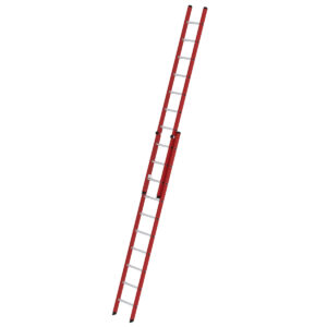 Günzburger Steigtechnik Sprossen-Schiebeleiter 2-teilig GFK/Alu ohne Traverse 2x10 Sprossen