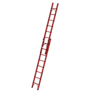 Günzburger Steigtechnik Sprossen-Schiebeleiter GFK 2-teilig ohne Traverse 2x8 Sprossen