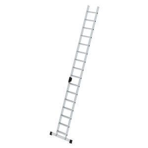 Günzburger Steigtechnik Stufen-Anlegeleiter mit Standard-Traverse 16 Stufen