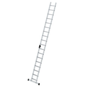 Günzburger Steigtechnik Stufen-Anlegeleiter mit Standard-Traverse 18 Stufen