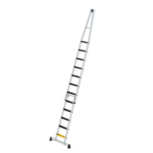Günzburger Steigtechnik Stufen-Glasreinigerleiter-Satz mit nivello®-Traverse und clip-step R13 2-teilig