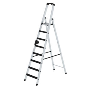 Günzburger Steigtechnik Stufen-Stehleiter einseitig begehbar mit clip-step 8 Stufen