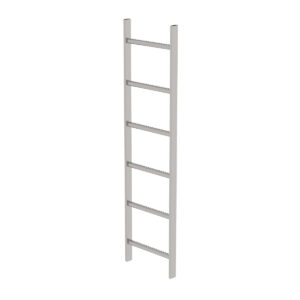 Günzburger Steigtechnik Schachtleiter Edelstahl V4A 400mm Lichte Weite 6 Sprossen