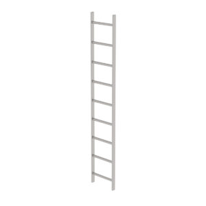 Günzburger Steigtechnik Schachtleiter Edelstahl V4A 400mm Lichte Weite 9 Sprossen