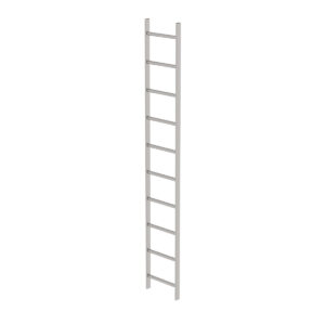 Günzburger Steigtechnik Schachtleiter Edelstahl V4A 400mm Lichte Weite 10 Sprossen