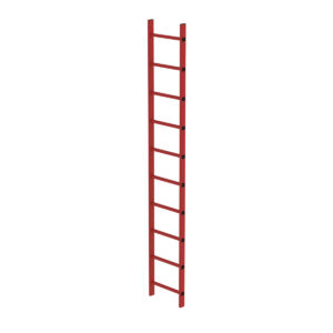 Günzburger Steigtechnik Schachtleiter GFK 400mm Lichte Weite 10 Sprossen