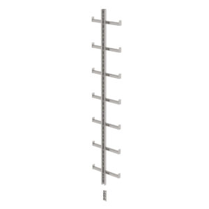 Günzburger Steigtechnik Einholmleiter Edelstahl V4A (1.4571) Länge 1,96m