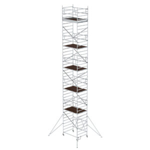 Günzburger Steigtechnik Klappgerüst 1,35 x 1,80 m mit Ausleger Plattformhöhe 11,04 m