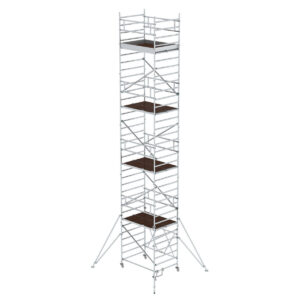 Günzburger Steigtechnik Klappgerüst 1,35 x 1,80 m mit Ausleger Plattformhöhe 9,08 m