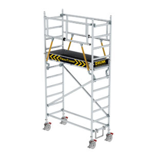 Günzburger Steigtechnik FlexxTower SGX ergo mit vorlaufendem Geländer Plattformhöhe 2,51 m