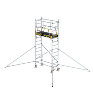 Günzburger Steigtechnik FlexxTower SGX ergo mit vorlaufendem Geländer Plattformhöhe 3,07 m
