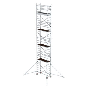 Günzburger Steigtechnik Rollgerüst 0,75 x 1,80 m mit Ausleger Plattformhöhe 8,39m