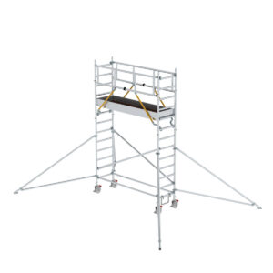 Günzburger Steigtechnik Rollgerüst SG 0,75 x 2,45 m mit Ausleger Plattformhöhe 3,07 m