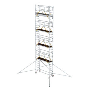Günzburger Steigtechnik Rollgerüst SG 0,75 x 2,45 m mit Ausleger Plattformhöhe 8,39 m