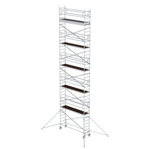 Günzburger Steigtechnik Rollgerüst 0,75 x 3,0 m mit Ausleger Plattformhöhe 10,35 m