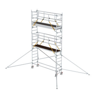 Günzburger Steigtechnik Rollgerüst SG 0,75 x 3,0 m mit Ausleger Plattformhöhe 4,47 m
