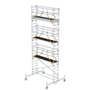 Günzburger Steigtechnik Rollgerüst SG 0,75 x 3,0 m mit Fahrbalken Plattformhöhe 6,62 m