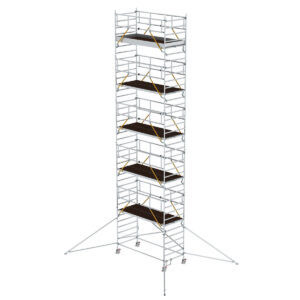 Günzburger Steigtechnik Rollgerüst SG 1,35 x 3,0 m mit Ausleger & Doppel-Plattform Plattformhöhe 10,35 m