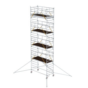 Günzburger Steigtechnik Rollgerüst SG 1,35 x 3,0 m mit Ausleger & Doppel-Plattform Plattformhöhe 8,39 m