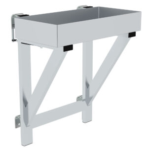 Günzburger Steigtechnik Ablageschale für Geländer 100 x 300 x 600 ab 800mm Stufenbreite